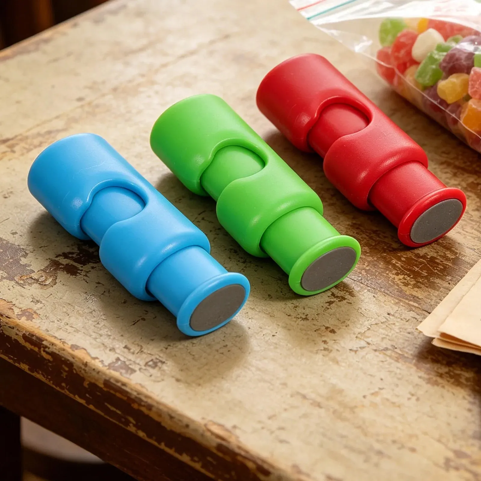 9/12pcs Food Seal Clips Multicolor Squeeze Lock Clips Airtight Bread Bag Sealer For Kitchen Fresh Food Storage Snack BagClosures