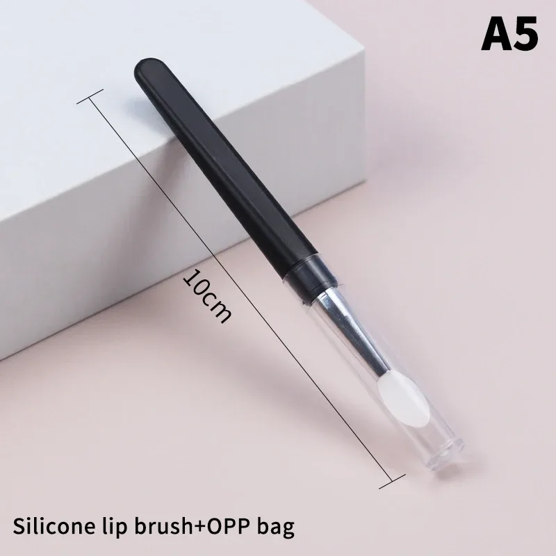 ★▲1PC Portable Eyeshadow Makeup Brushes Travel Size Makeup Brushes Eyebrow Silicone Glit Essential Cosmetic Tools With Lid — image 12
