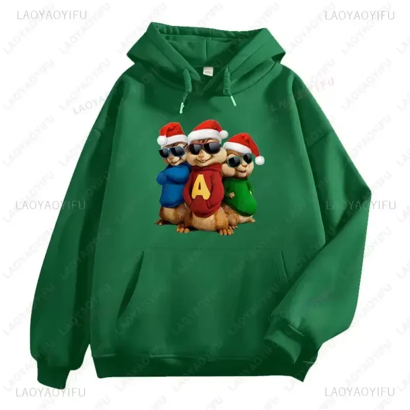 Alvin and The Chipmunks Anime Hoodies Eco Friendly A Letters Printing Sweatshirt Casual Streetwear Unisex Pullovers promo — image 7