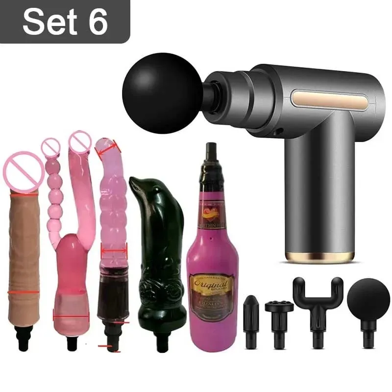 Sex Massager Muscle Massage Gun Fascial Gun High Frequency Vibration Variable Speed Female Vaginal Vibrator Dildo Sex Toys