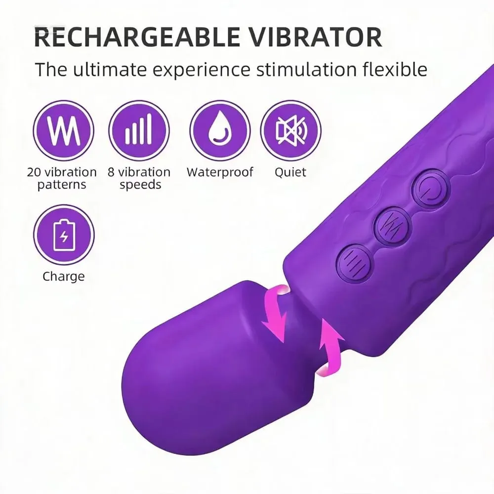 Kraftfull vibrerande AV-vibrator Trollstav Klitorisstimulator Sexleksaker för kvinnor G Spot Massager Vuxen Kvinnlig Sex Erotisk produkt