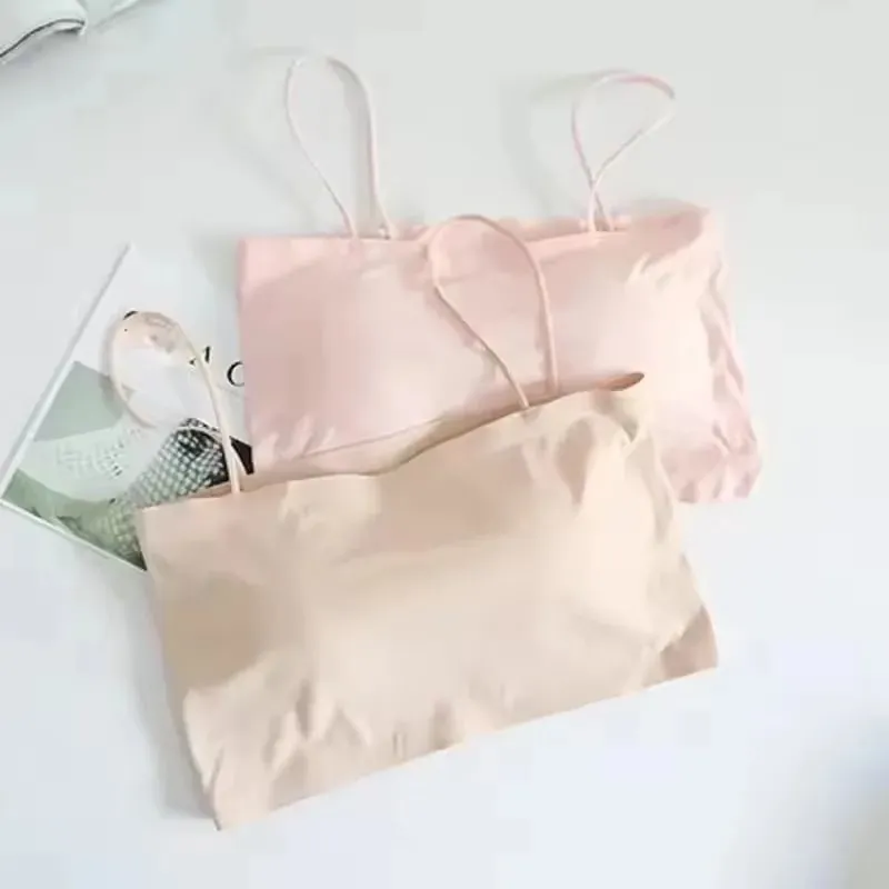 Comfortable Waist Beauty Back Wrap Chest Tube Top Girl No Steel Ring Camisole Bra Underwear New Female Simple Beauty Back — image 5