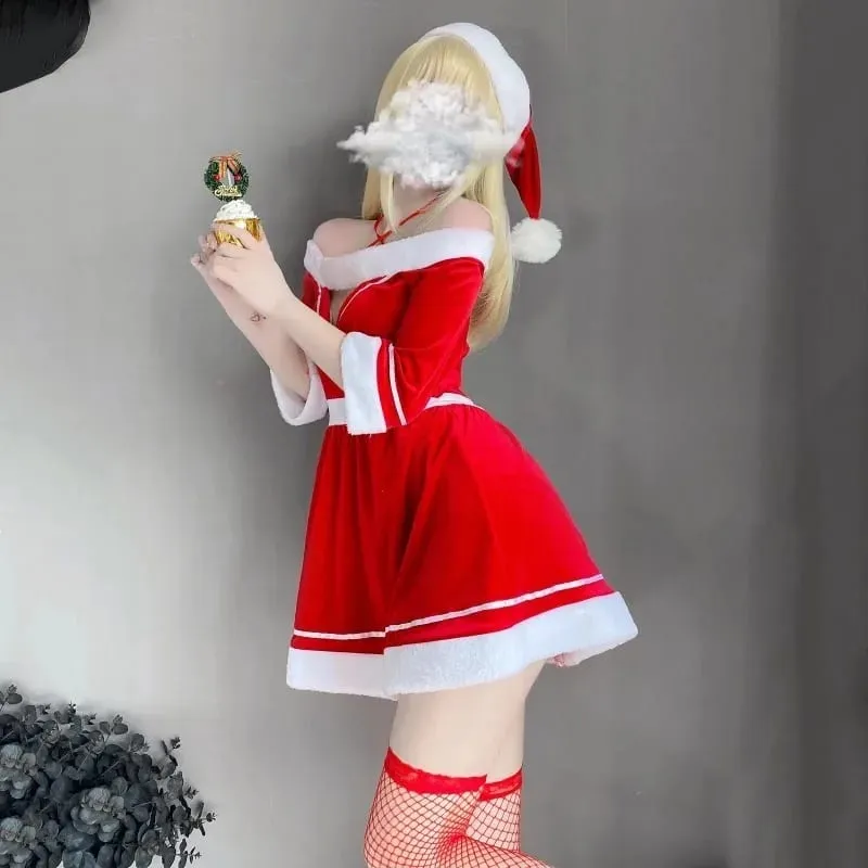 Sexy LingеRie Set Christmas Women Sexy Miniskirt Pajamas Sexy Underwear Set Lingerie Білизна Жіноча Комлекти