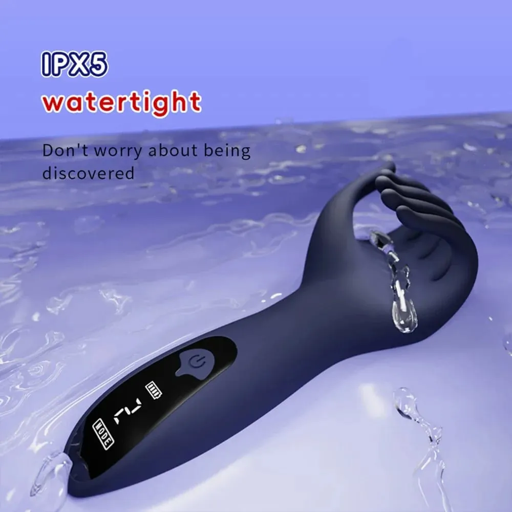 Masculino elétrico pênis vibrador simulação mão glans pênis masturbação dispositivo de treinamento para homens resistência atraso controle brinquedos sexuais — image 6