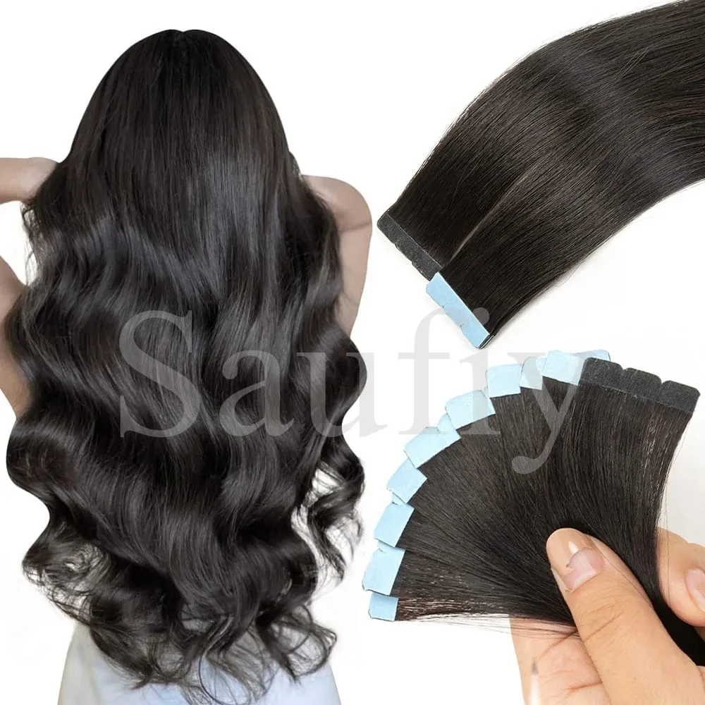 Mini fita loira balayge de 12 a 20 polegadas em extensões de cabelo humano, fita dupla face invisível sem costura em extensões de cabelo — image 9