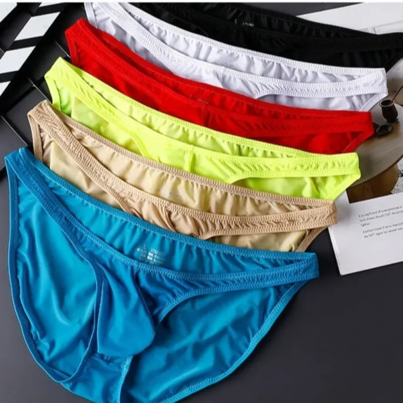 Quick-Dry Ultra-Thin Ice Silk กางเกงชั้นในชายไม่มีรอยต่อชุดชั้นใน U-Pouch ชุดชั้นในกางเกงตาข่าย Travel — image 13