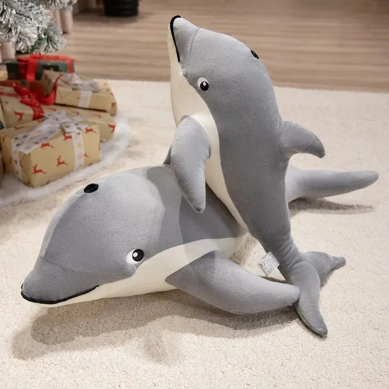 50/70cm Dolphin Plush Pillow Simulation Marine Animal Stuffed Cushion Fluffy Sofa Throw Pillow Soft Stress Relief Home Decor — image 7
