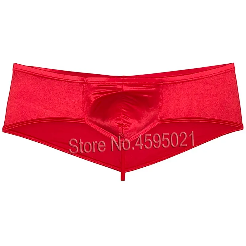 Cuecas masculinas de seda e gelo, tanga atrevida, brilhante, aparência molhada, biquíni, sólido, brilhante, cintura baixa, praia, cuecas de biquíni