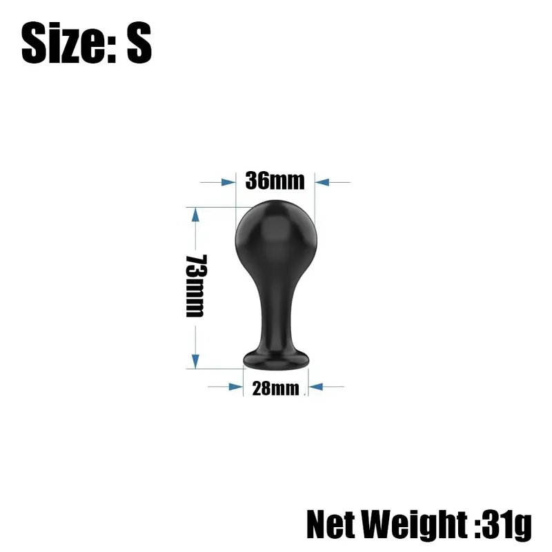 Anal Butt Plug Anal Trainer Sex Toy with Long Pleasure Wand with Tapered Head Unisex Bum Plug for Men Women — image 14