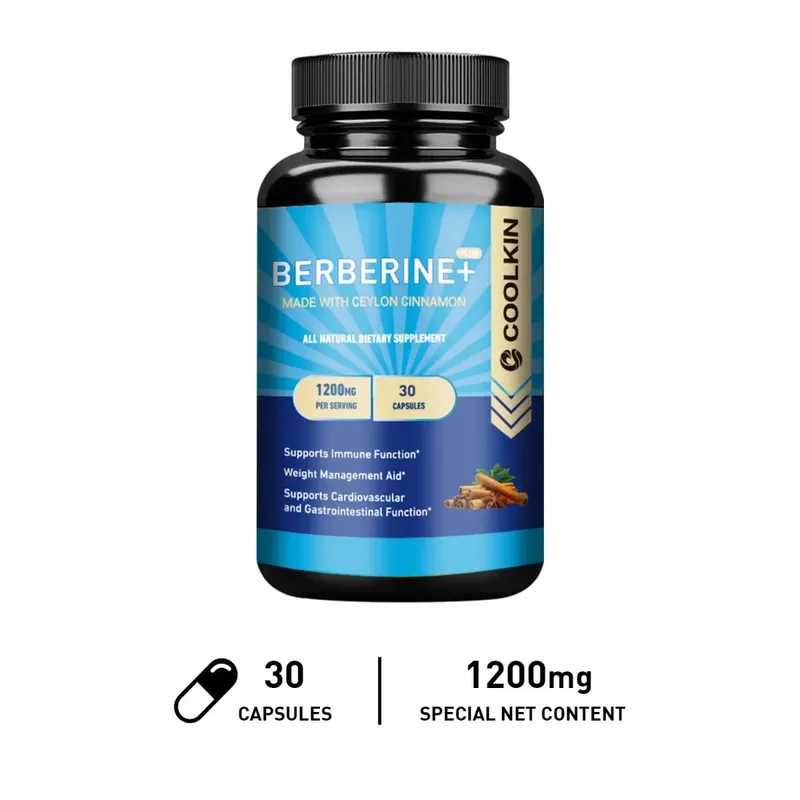 Premium Berberine HCl 1200 Mg Plus Organic Ceylon Cinnamon - Suplemen Pengurusan Berat Sokongan Sistem Imun — image 9