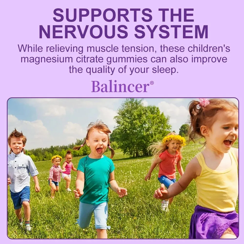Magnesium Gummies for Children and Adults - Magnesium Citrate Supplement Muscle Support and Calcium Absorption — image 3