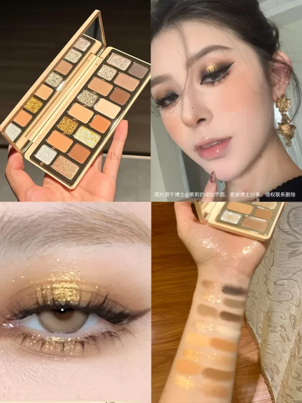 Cheeryep Aauthcntice Sell Qianyan 16 Color EyeShadow Palette Pink Brown Cowboy Blue Multicolor Matte Pearl Smoky Eye Makeup