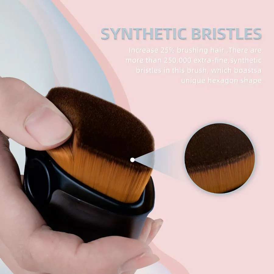 Multi-Purpose Face Brush with Case Foundation Blush Powder Brush for Liquid Cream Travel-Friendly Makeup Tool — image 6