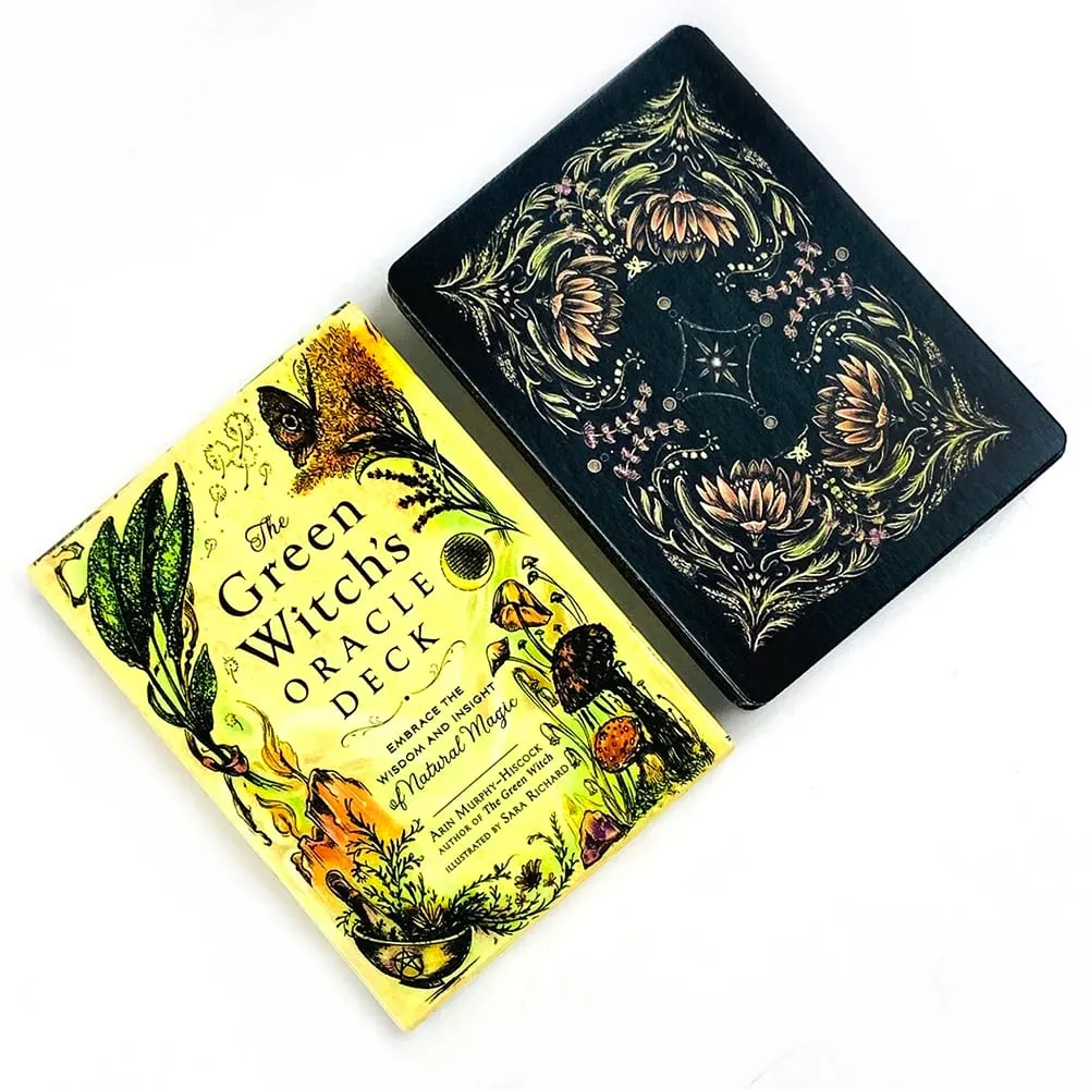 The Green Witch's Oracle Deck Embrace the Wisdom and Insight of Natural Magic Green Witch Witchcraft Series Tarot Cards — image 1