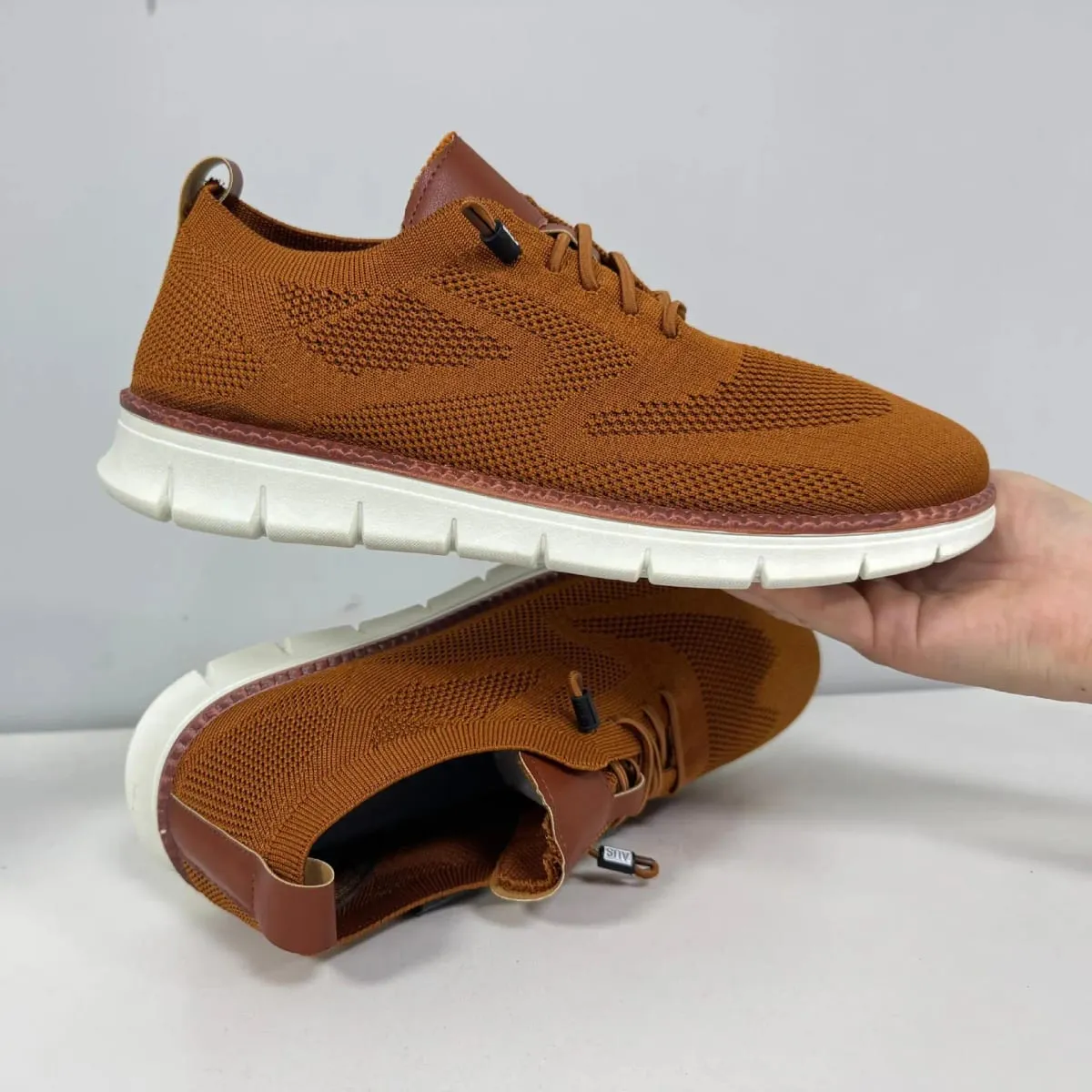 Homens malha malha tênis casuais leve rendas até sapatos de caminhada flexível antiderrapante macio respirável tamanho grande calçados masculinos ao ar livre