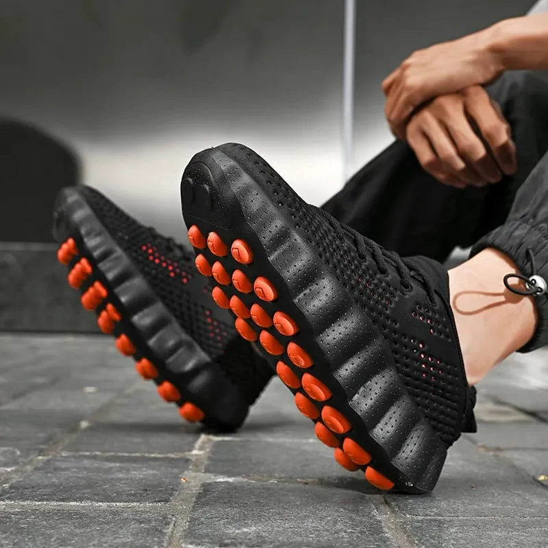 Men Comfortable Running Shoes Breathable Thick Sole Non-slip Casual Sports Shoes Cushioning Outdoor Walking Sneakers for Women — image 6