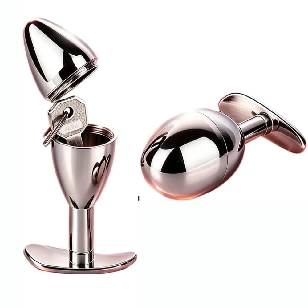 Stainless Steel Egg Anal Plug Wearable Butt Plug Hollow Detachable Used To Hide Keys Storage Adult Game Sex Toys for Woman Men — image 1
