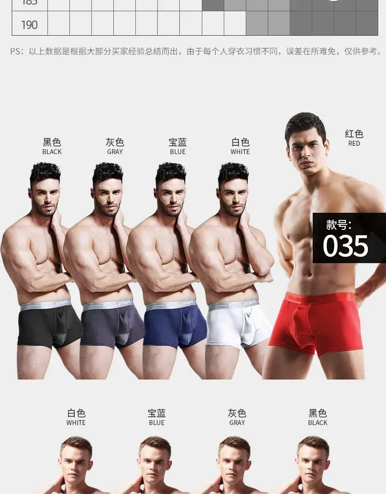 L-5XL Malaking Sukat ng Lalaki Varicocele Underwear Scrotal Testicle Support Dual Pouch Boxer Spermatic Cord Bullet Separation Underpant — image 1