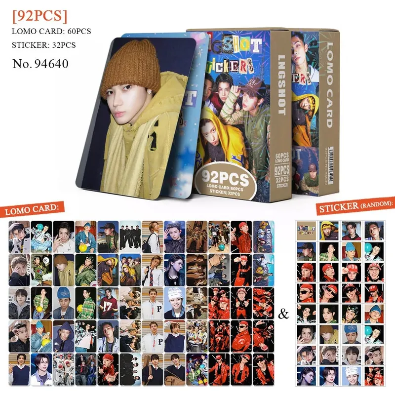 60pcs New Album LNGSHOT SHOT CALLERS Photocards Stickers Kpop Merch Lomo Cards Set Fans Collection Cards Gifts — image 10