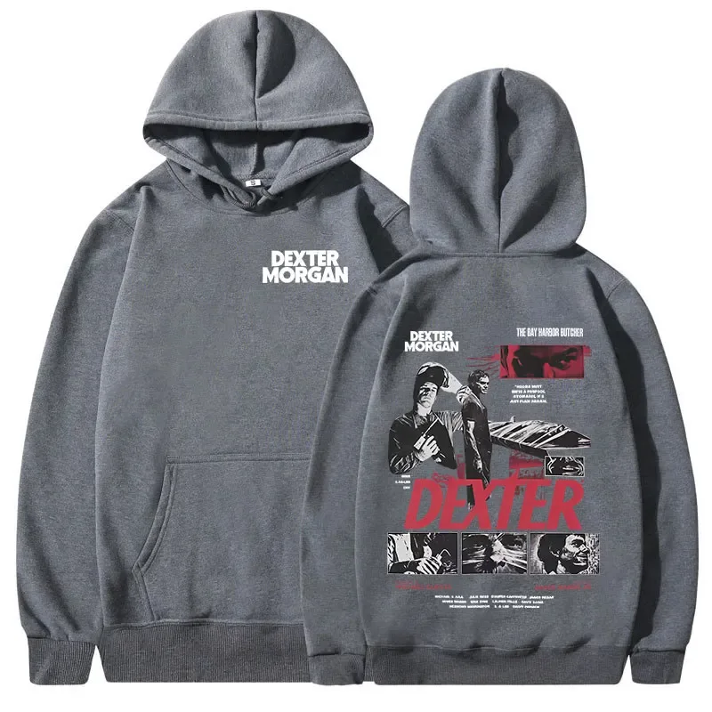 TV Play Dexter Morgan Graphic Hoodies Men's Women Clothing Casual Vintage Hooded Sweatshirts Fashion Gothic Oversized Pullovers — image 6