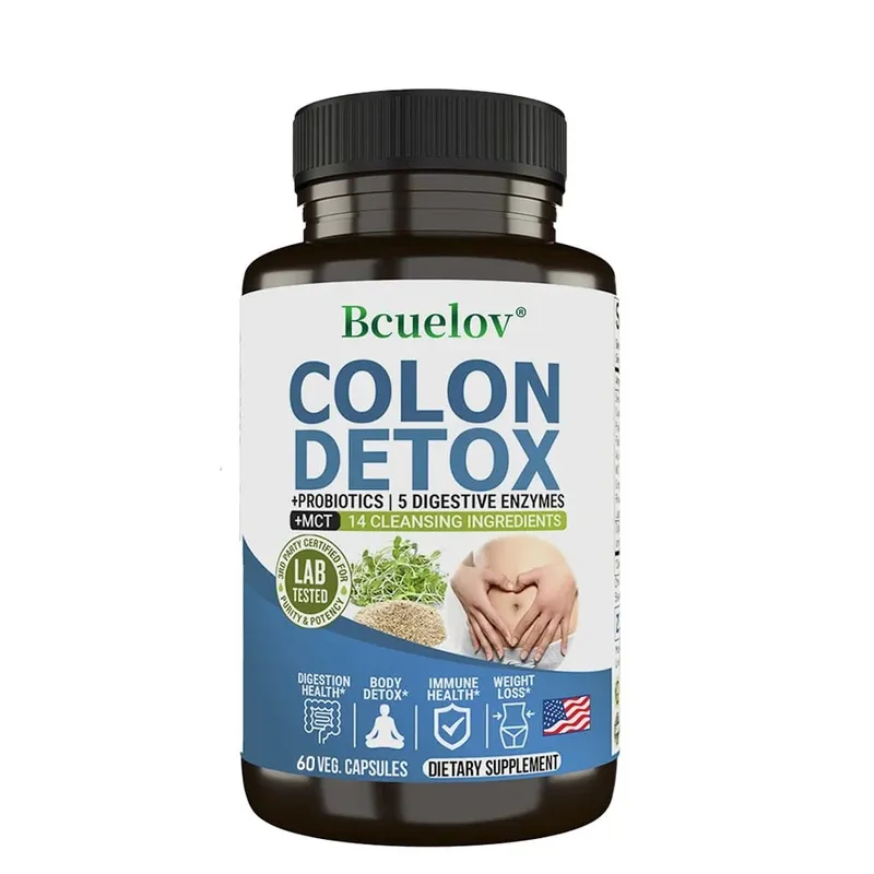 Complément détox pour le nettoyage du côlon – Nettoyage de l'intestin et probiotiques – Digestion naturelle, constipation et soulagement de l'intestin, santé intestinale — image 9