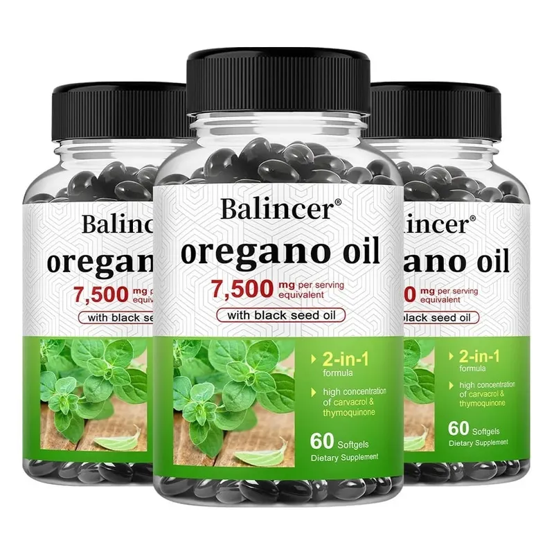 Óleo de orégano 7 500 mg com óleo de semente preta - alto suporte de carvacrol, músculo digestivo, nervo ósseo e saúde imunológica — image 10