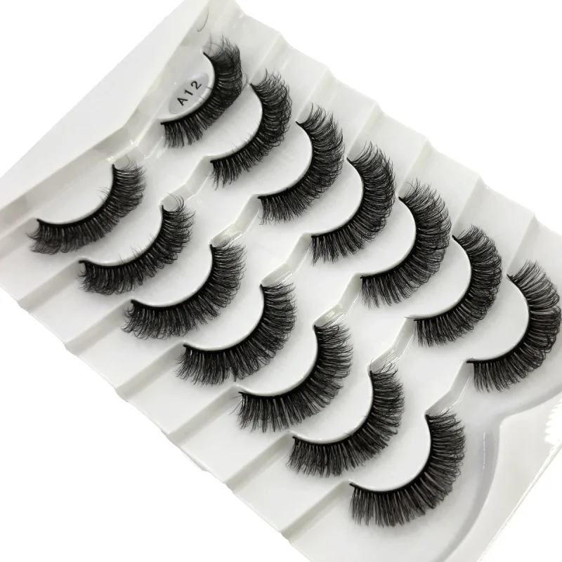 Fluffy Lashes Mink False EyelashesThick Cat Eye Makeup Long Natural Volume 3d Eyelashes Extension Wholesale Mink Eyelashes — image 18