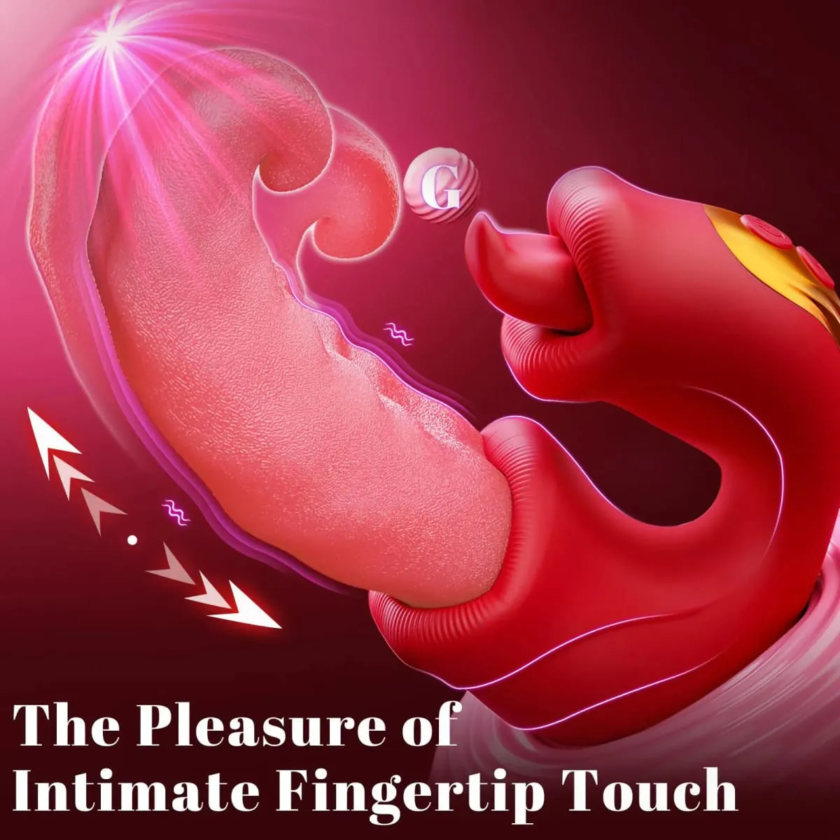 G Spot Vibrator Tongue Toy for Women Female Couples Womens Pleasure 10 Thrusting 10 Licking Vibration Modes Clitoral Stimulation — image 5