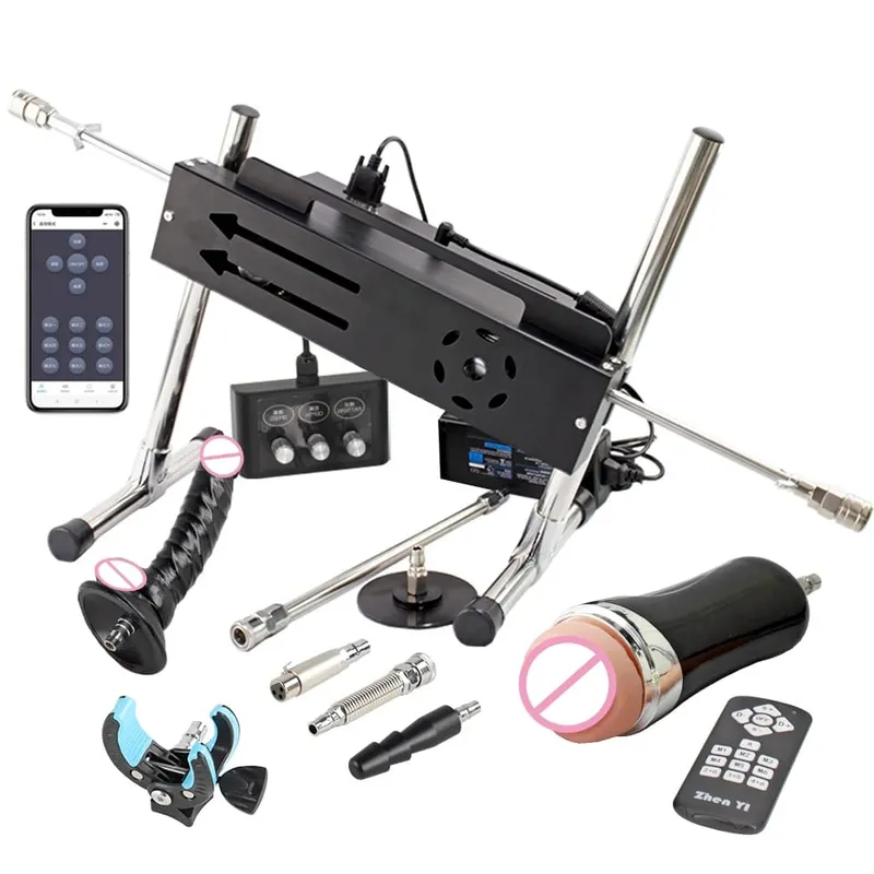 Máquina de masturbação automática super poderosa de 200w, 1-15cm, com acessórios de vibrador, suporta três controladores, máquinas sexuais — image 10