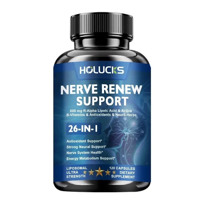 Nourish Nerve Supplement 26-IN-1 Formula Contains Vitamin B Complex R-Alpha Lipoic Acid Support Heart Nerve Brain Health — image 8