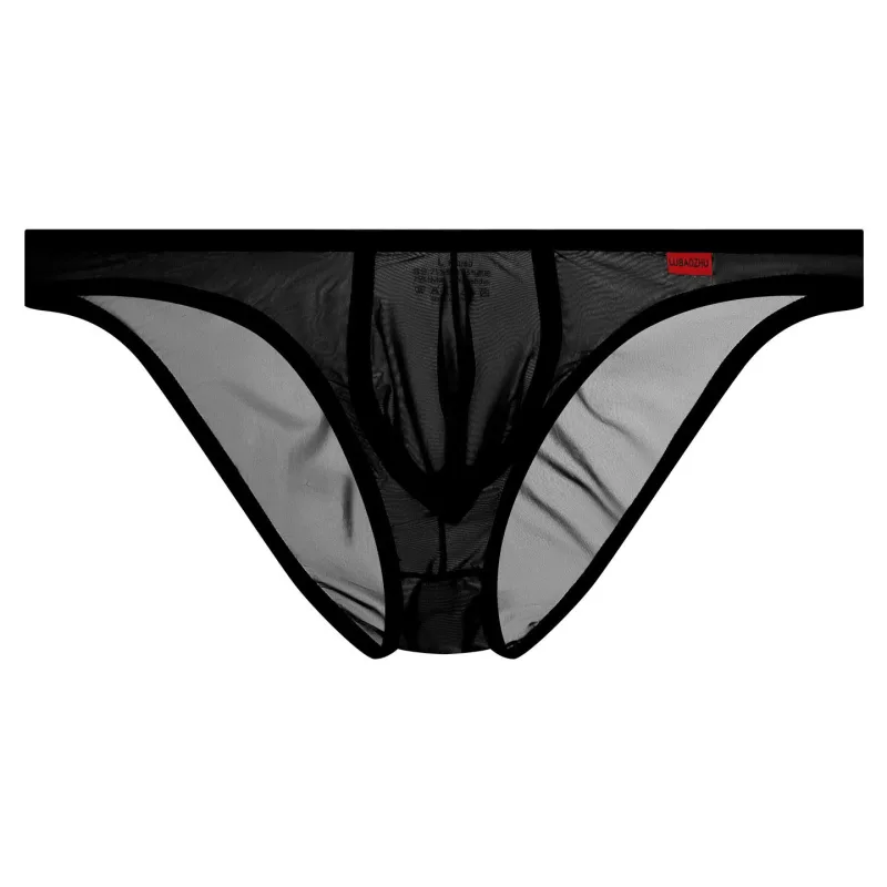 Ultra Thin Men's Underwear Large Pockets Triangular Underpants Transparent Lightweight Briefs — image 17