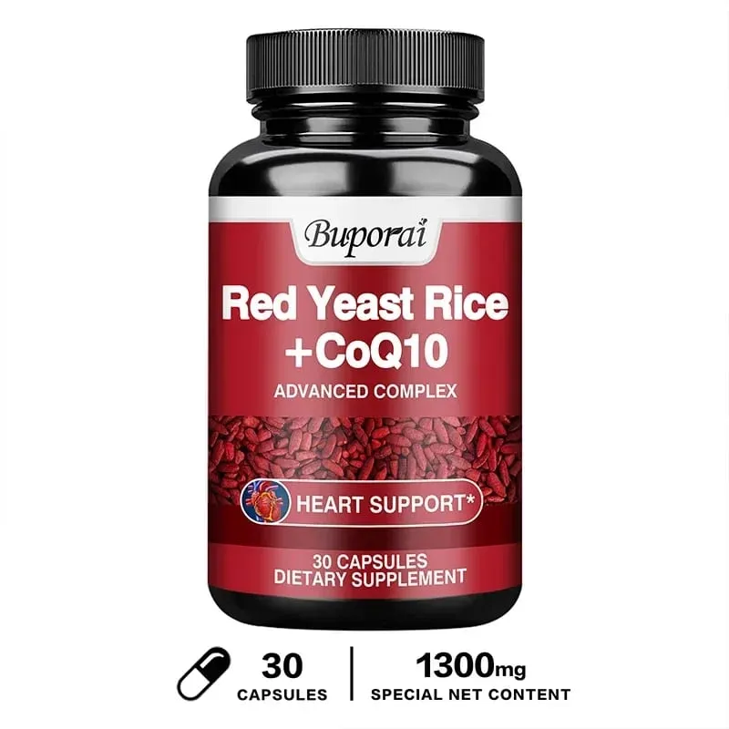 אורז שמרים אדום עם תוסף CoQ10 - תמיכה נוגדת חמצון לאנרגיה ובריאות הלב תוספי תזונה — image 10