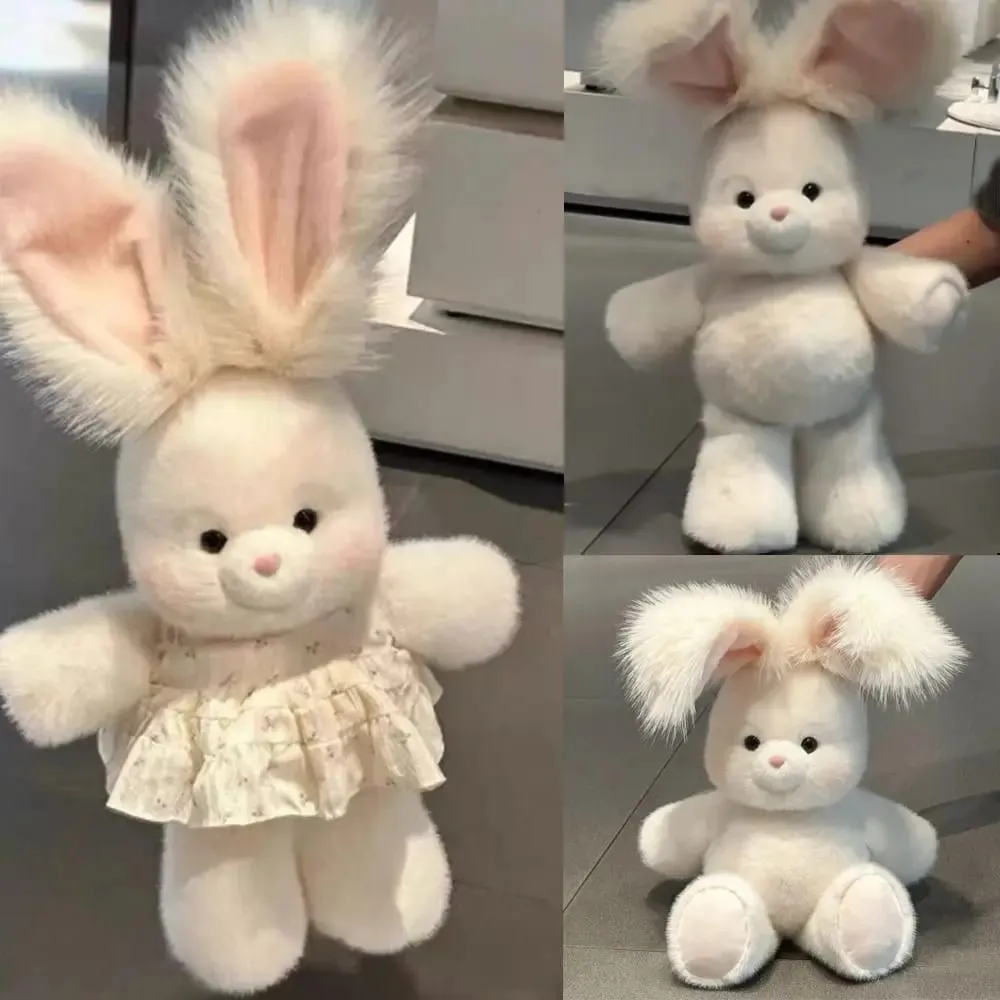 Hadiah Kreatif Bantal Boneka Binatang Boneka Lembut Boneka Emosi Comel 17.7 inci dengan Bantal Plush Telinga Panjang — image 4