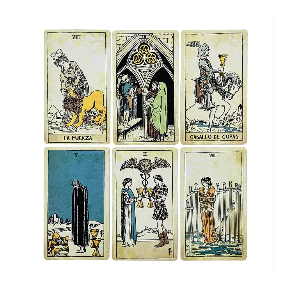 Spanish Tarot Cards 78pcs Tarot Deck Family Leisure and Entertainment Card Games Perfect For Spiritual Guidance & Gift Giving — image 5