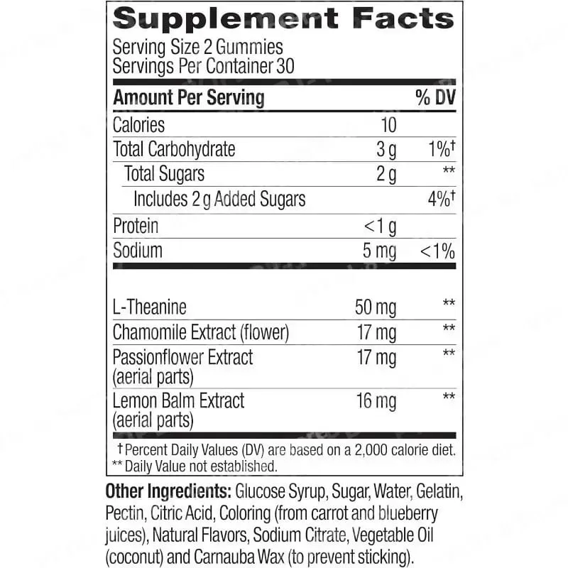 Sleep Gummies Blackberry Flavor Contain L-Theanine & Botanicals Helps To Calm The Mind Promote Healthy Sleep Cycle 60count