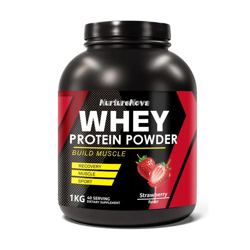 NurtureNova Whey Protein Powder Build Muscle Muscle Recovery Sports Vanilla Flavor Whey Protein Powder 40 Servings 1kg (35.2oz)