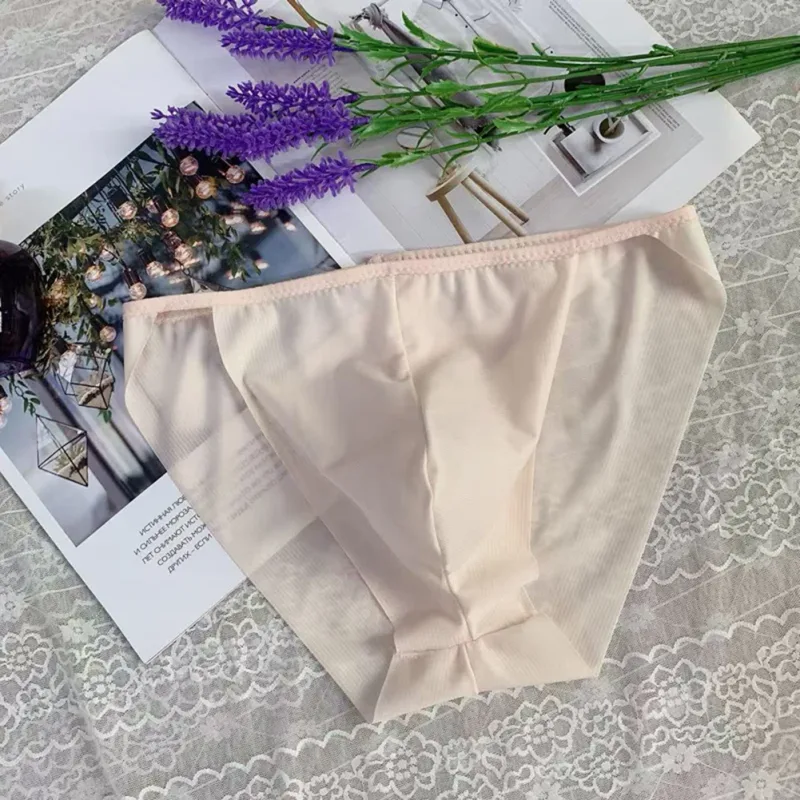 Comfortable Bulge Pouch Men High Cut Transparent Underwear Mesh Panties Underpants Fashion Seamless Lingerie Man — image 12