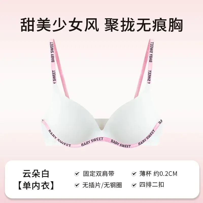 Seamless Wirefree Bra For Young Girls Light Padding Push Up Effect Bralette Set Pure Style Comfort Underwear Teens Lingerie AU — image 11
