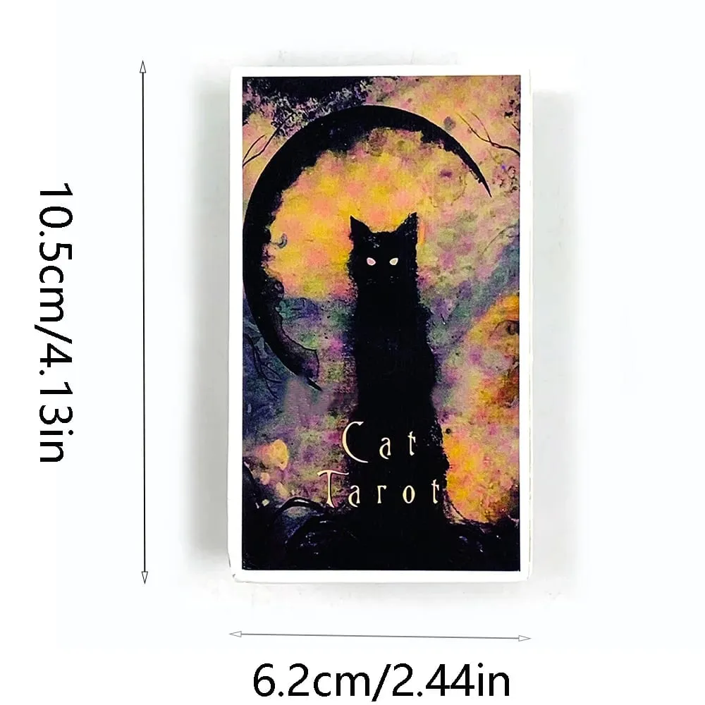 New Tarot Haunted Cat Tarot Deck Fate Divination Oracle Board Games Playing Card Family Party Entertainment Cards Game — image 6