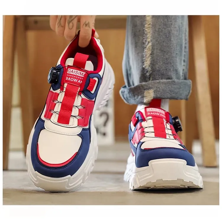 Autumn New Men's Versatile High-Top Trendy Thick-Soled Running Shoes Casual Fashion Sneakers Suitable for Outdoor Sports — image 8