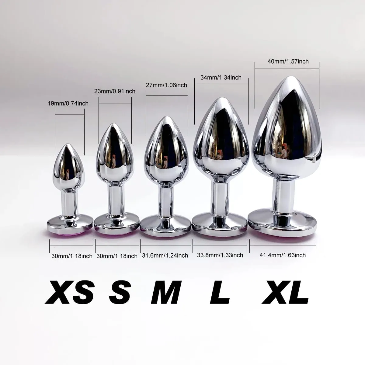 Anal plugs size 5 options metal butt plugs anal stimulation sex toys Prostate massage beginner to expert G-spot massage — image 3