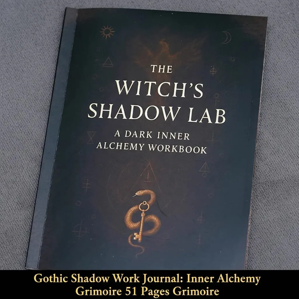 77 Pages Witchcraft Grimoire Pages Book of Shadows Kit with Moon Phases Herbal Lore Spells Gothic Dark Academia Witch Journal — image 18