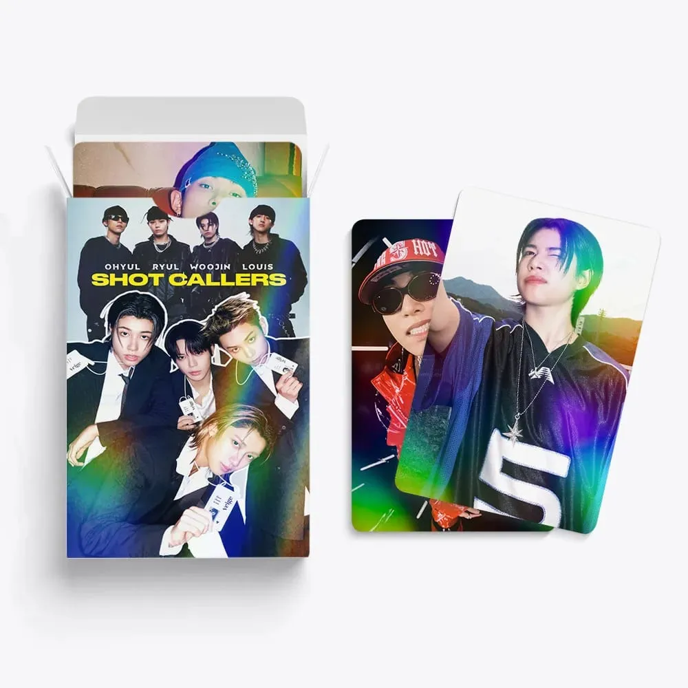 60pcs New Album LNGSHOT SHOT CALLERS Photocards Stickers Kpop Merch Lomo Cards Set Fans Collection Cards Gifts — image 4