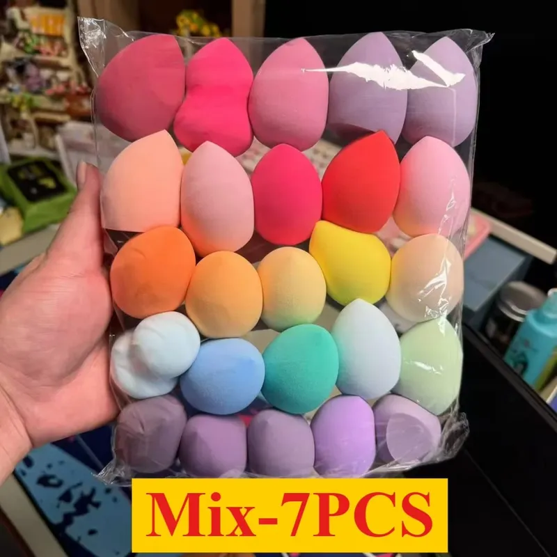 4/7/18 Piece Makeup Sponge Set Suitable for Liquid BB Cream Powder Application Makeup Egg Dry Wet Dual-Use Powder Puff Girl — image 10