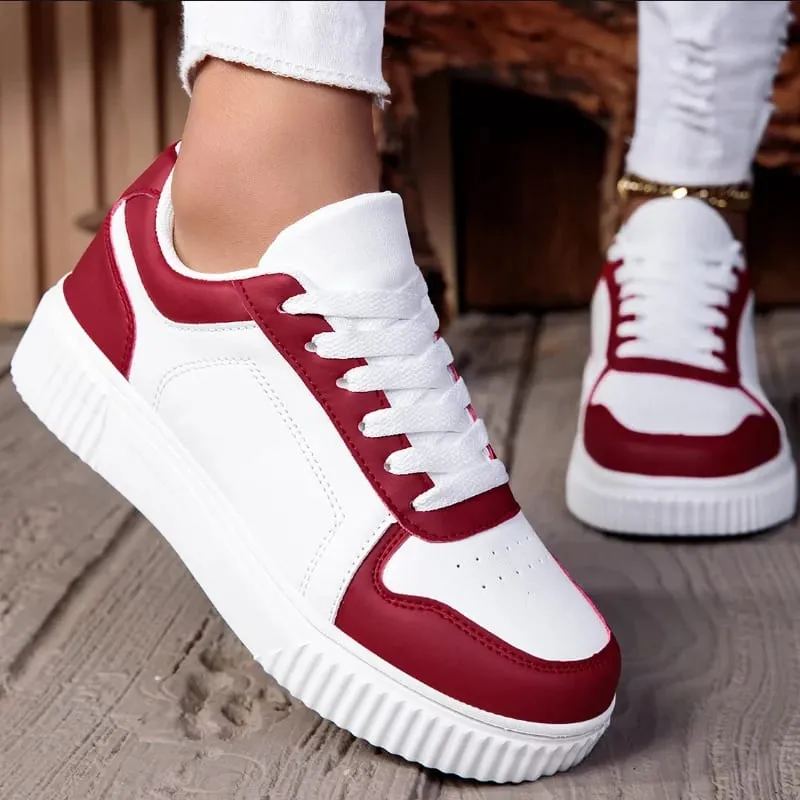 Women Shoes Man Casual Vulcanize Shoe Lace Up Women's Sneakers Non Slip Lightweight Comfortable Unisex Sports Shoes — image 8