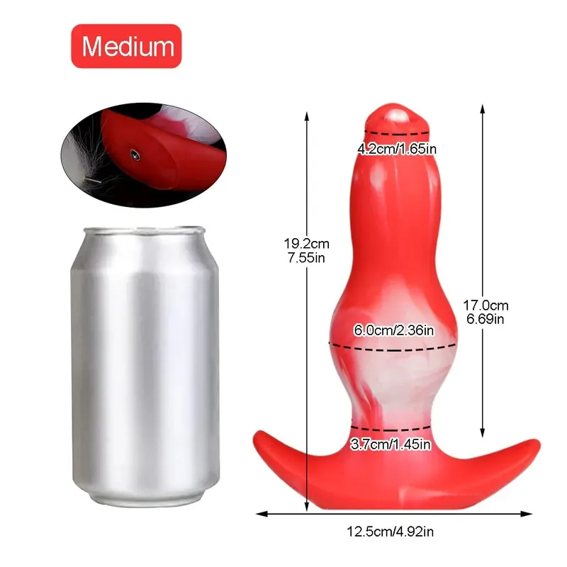 Anal Plug na may Tail BDSM Adult Sex Game Cosplay 18+ Anal Dildo para sa Babae Mga Lalaki Silicone Soft Butt Plug Gay Sex Toys para sa Party BDSM — image 12
