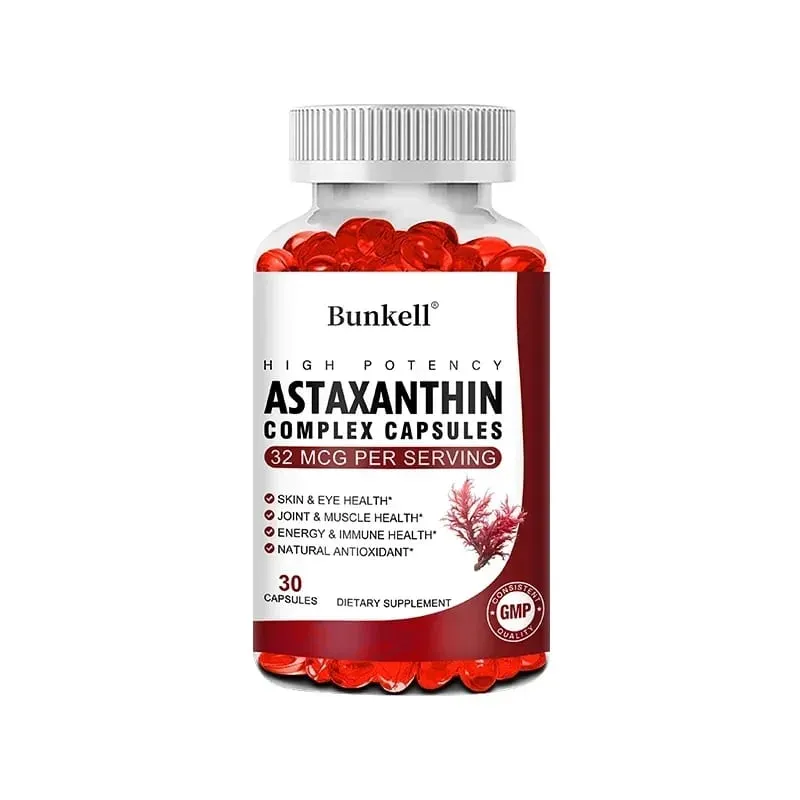 Bunkell Vegan Astaxanthin with Fish Oil & Antratic Krill Oil Antioxidant Supports Eye Skin Cellular Health Non-GMO Capsules — image 8