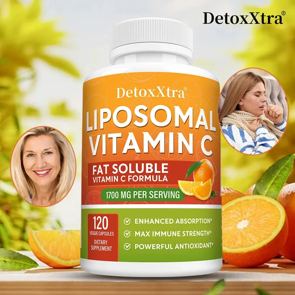 Liposomal Vitamin C 1700mg High Absorption Powerful Antioxidant Supports Collagen Production Immune & Skin Health — image 1