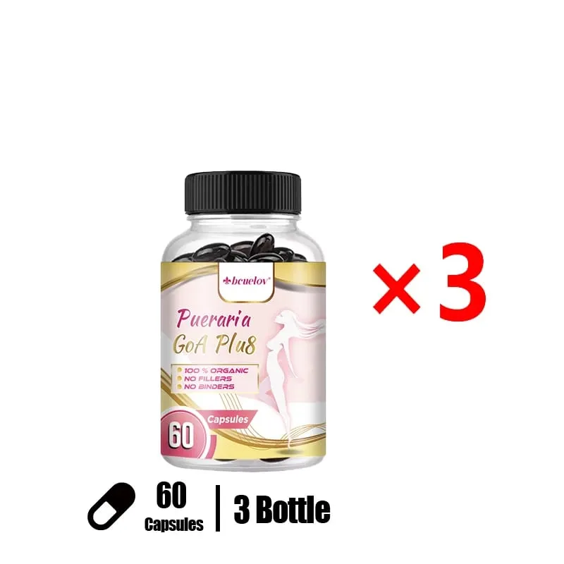Pueraria Mirifica Capsules 500mg Help Breasts Firm Elastic & Curves Estrogen Balance Menopause Support & Skin Nourishment — image 8