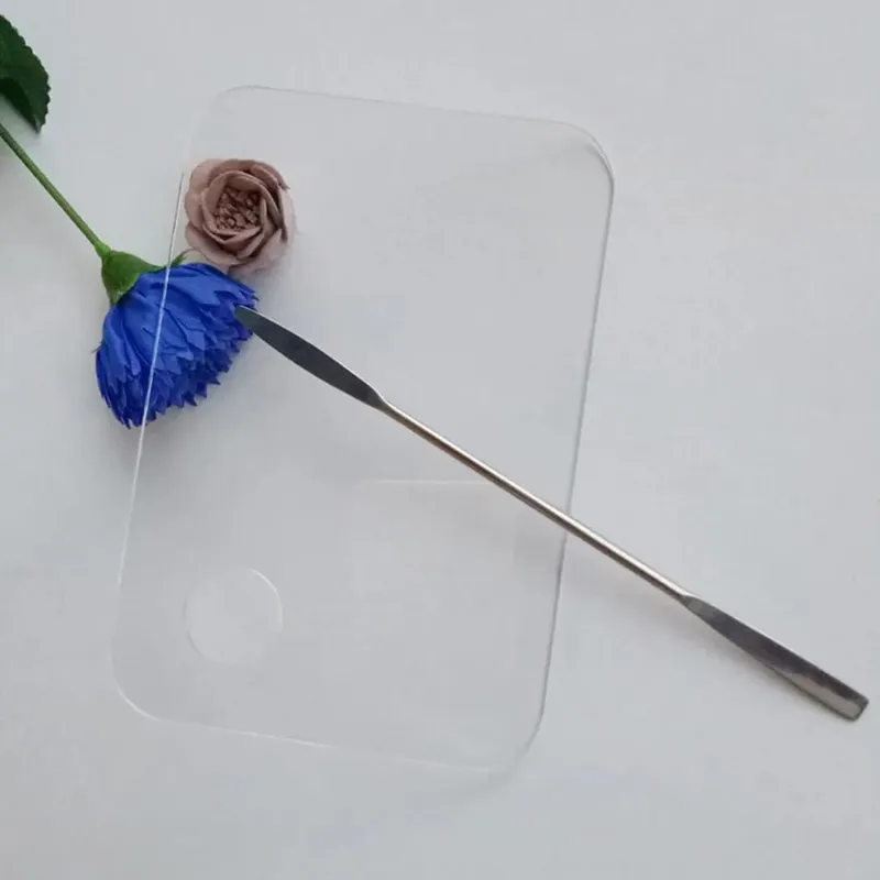 2Set Set Palet Campuran Mekap Akrilik Jelas Mudah Alih Ringan untuk Seni Kuku Kosmetik Campuran Pigmen Pembayang Mata Asas — image 5